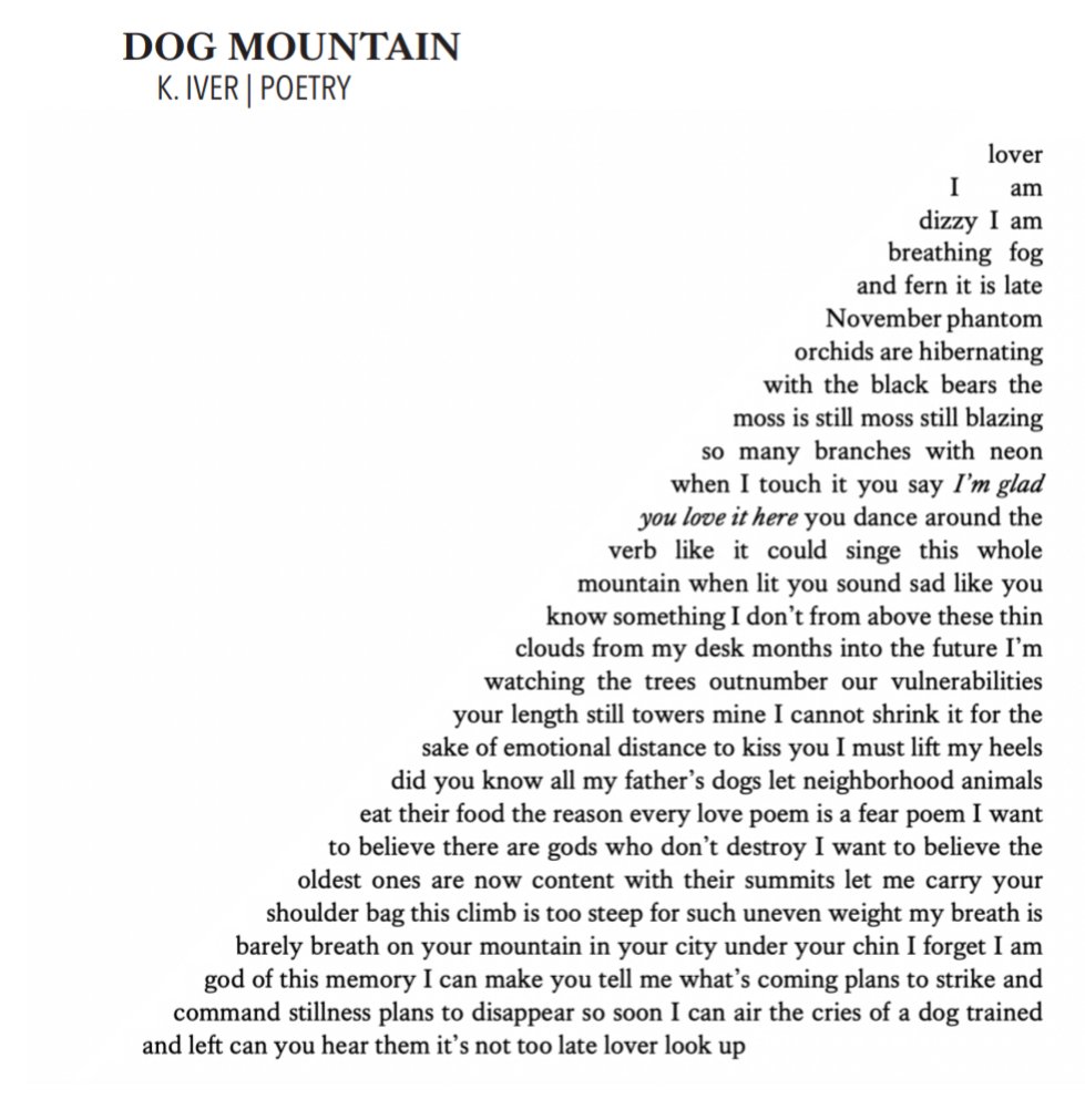 K. Iver (@k_ivertown) on Twitter photo Never thought I'd write a poem grieving consent that was denied by another trans person. Hoping there's room for complex queer narratives during such violent measures against our autonomy. Big thanks to <a href="/BatCityReview/">Bat City Review</a> for the sunlight. Never thought I'd write a poem grieving consent that was denied by another trans person. Hoping there's room for complex queer narratives during such violent measures against our autonomy. Big thanks to <a href="/BatCityReview/">Bat City Review</a> for the sunlight.