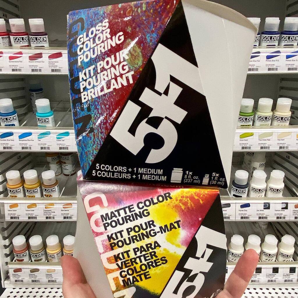 RawMaterials's tweet photo. 🎨🫗Golden Color Pouring Medium Sets 💥ON SALE at 40% OFF💥 These sets feature Color Pouring Medium that is a leveling, low crazing extender for pouring Acrylic Colors. Color Pouring Medium Sets are available in Gloss and Matte.
🎨🫗Gloss Set includes 8 oz. of Gloss Color Pour… https://t.co/AOqCmbskEJ