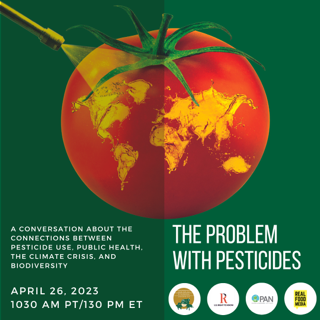 Want to learn more abt the connections between pesticide use &amp; public health, the climate crisis, and biodiversity? Want a deeper understanding of the policy barriers &amp; opportunities for action on pesticides here in the United States? Join us at "The Problem With Pesticides"