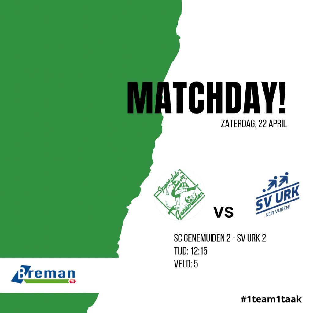 scgenemuiden's tweet photo. Op weg naar een eventuele titel in de hoofdklaase A speelt @genemuiden2 a.s. zaterdag thuis om 12.15 uur op veld 5 tegen @Svurk2. Kom ook dit team aanmoedigen. #1Team1Taak https://t.co/sMH3iFH0Kk