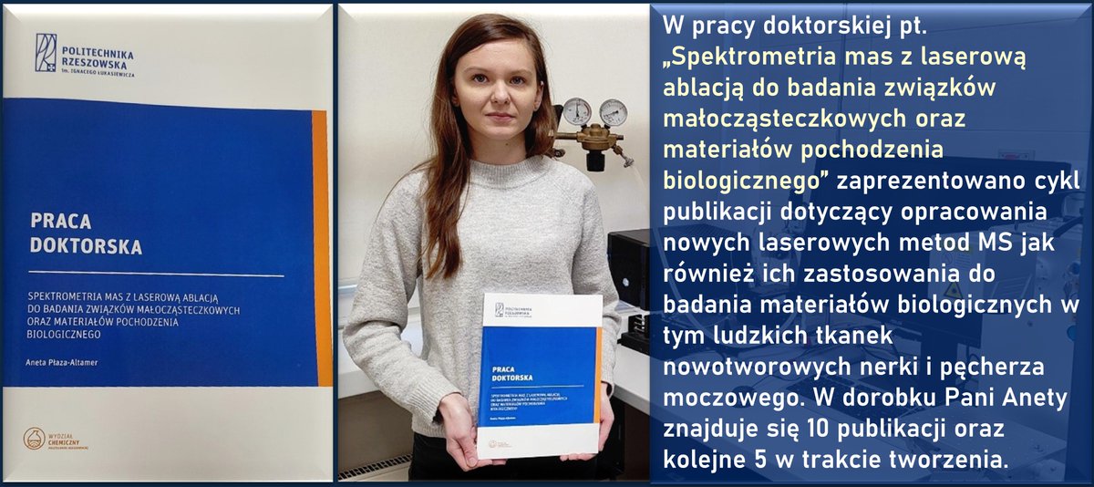 PolyTechnicLab's tweet photo. Członkini naszego zespołu #PolyTechnicLab mgr inż. Aneta Płaza-Altamer właśnie złożyła do Dziekanatu WCh pracę doktorską. Trzymamy kciuki licząc na śliczne recenzje oraz wzorcową obronę pracy. https://t.co/0OaES2OIkd