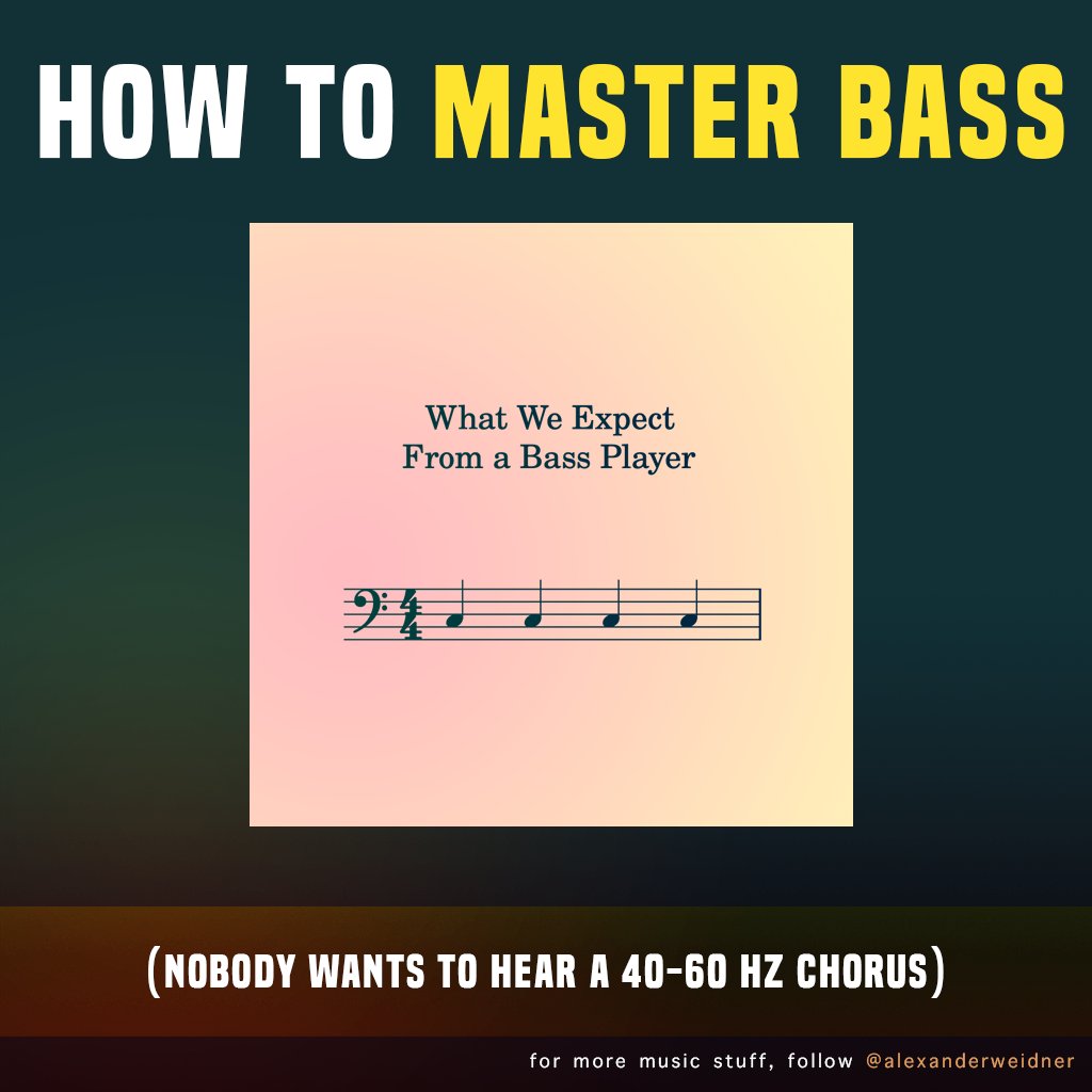 weidner_music's tweet photo. I wish I knew this when I started learning the bass 😐
#bassplayer #bassline #bassguitar https://t.co/1pYKwGgnE8