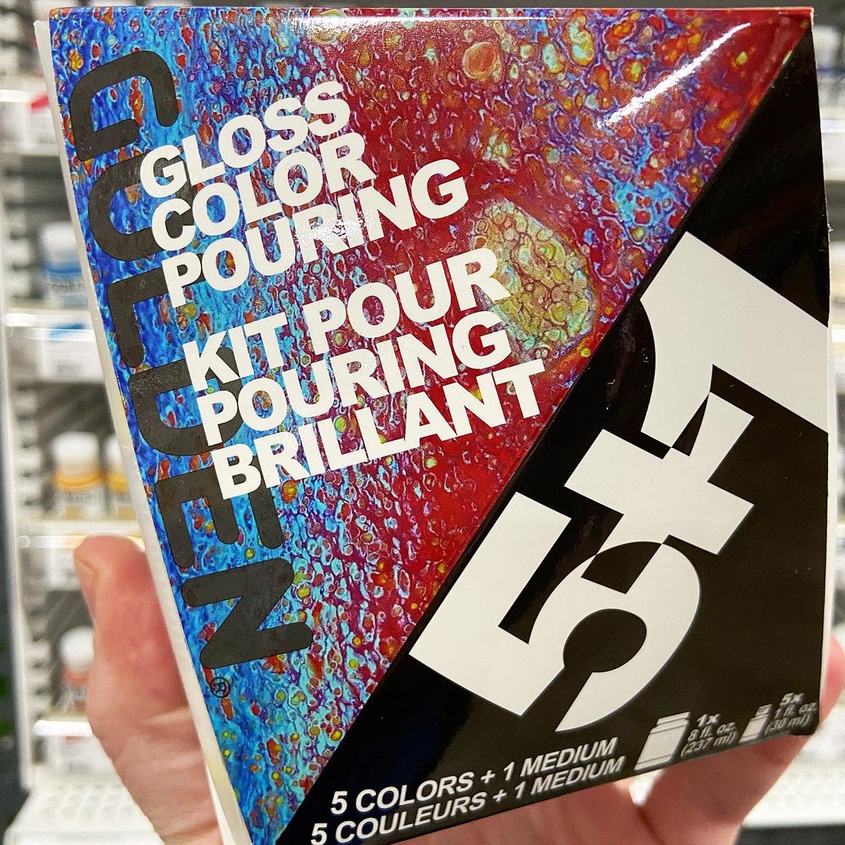 RawMaterials's tweet photo. Pouring Medium and 1 oz. of Fluid Acrylic in Titanium White, Naphthol Red Light, Primary Yellow, Teal, and Primary Cyan.

https://t.co/TIJpaX8bLb https://t.co/JO5etxpLPb
