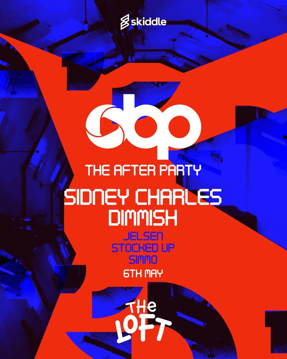 obpofficial's tweet photo. OBP: Afterhours w/ @SidneyCharlesM &amp; @Dimmish_music 

Join us at @theloft_mcr for the official afterparty of our party at The Progress Centre on May 6th.

Tickets can be purchased via Skiddle using the link in our bio! https://t.co/UTToENMOEq