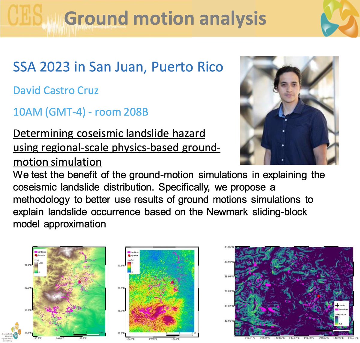 📢 Stay tuned for David Castro Cruz's presentation at SSA conference in Puerto Rico.
On Thursday, 20th April, 10AM (GMT-4) in room 208B.
<a href="/SeismoSocietyAm/">SSA</a> <a href="/KAUST_PSE/">KAUST PSE</a>