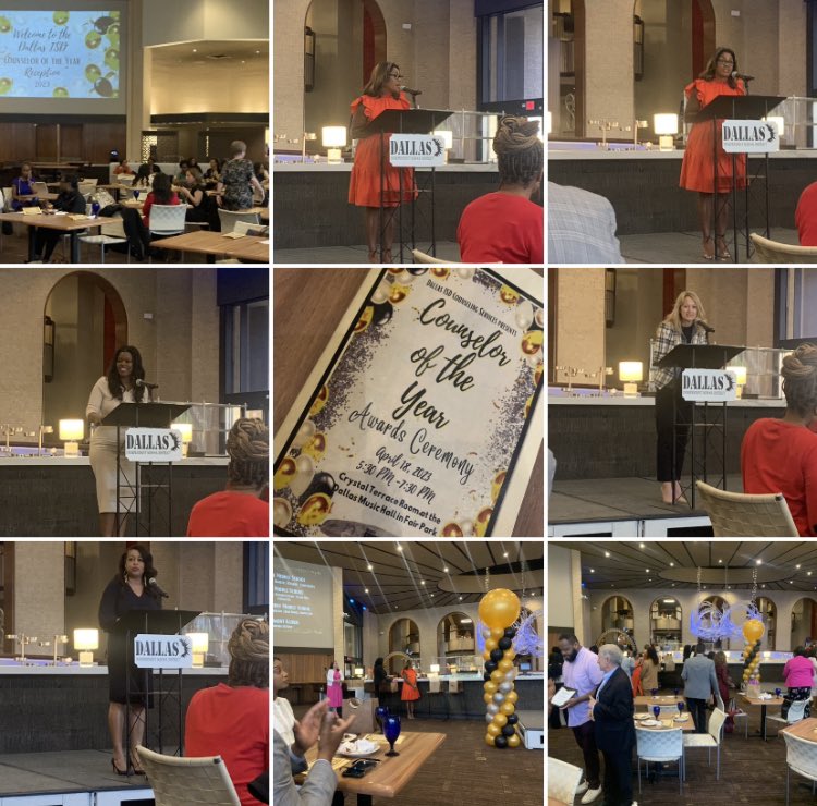 Busy day yesterday! Went from moderating the <a href="/dallasschools/">Dallas ISD</a> D2 candidate forum at <a href="/NDCC/">North Dallas Chamber</a> to celebrating our district’s incredibly dedicated school counselors at the Counselor of the Year celebration — thanks to the sponsorship and support of <a href="/bwaydallas/">Broadway Dallas</a> and <a href="/DallasEdFound/">Dallas Education Foundation</a>