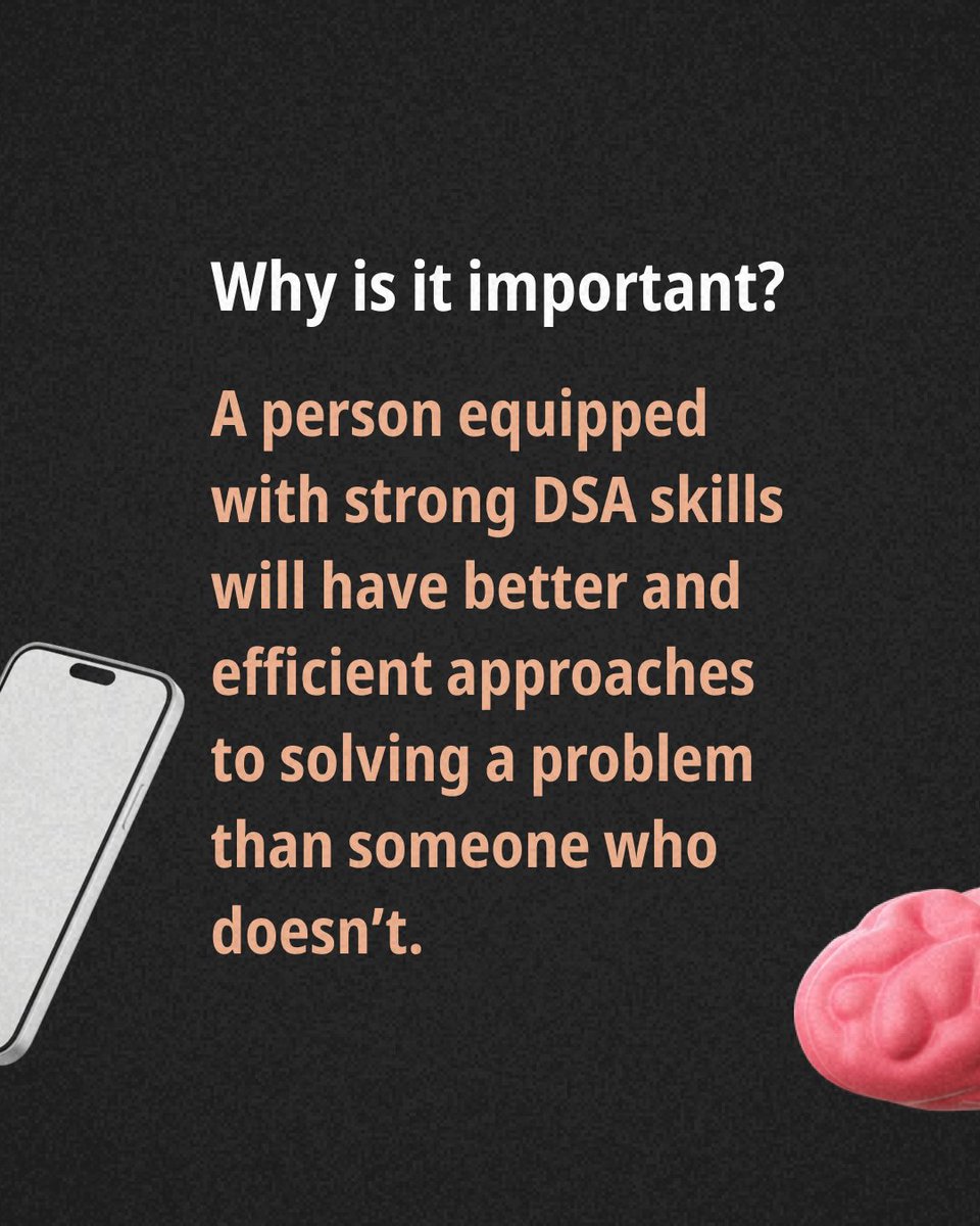 SrmSketch's tweet photo. Data Structures and Algorithms, commonly referred to as DSA is one of the most important topics any computer science student learns. In case you are unfamiliar with it, here's a short, educational post on it! 

Do register for Coders Call to know more - 
https://t.co/AWc7FGJWre https://t.co/B5kAfHTlh0