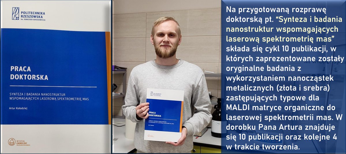 PolyTechnicLab's tweet photo. Członek naszego zespołu #PolyTechnicLab mgr inż. Artur Kołodziej właśnie zakończył przygotowywanie swojej pracy doktorskiej. Trzymamy kciuki licząc na śliczne recenzje oraz wzorcową obronę pracy. https://t.co/cBE0iNbmI8
