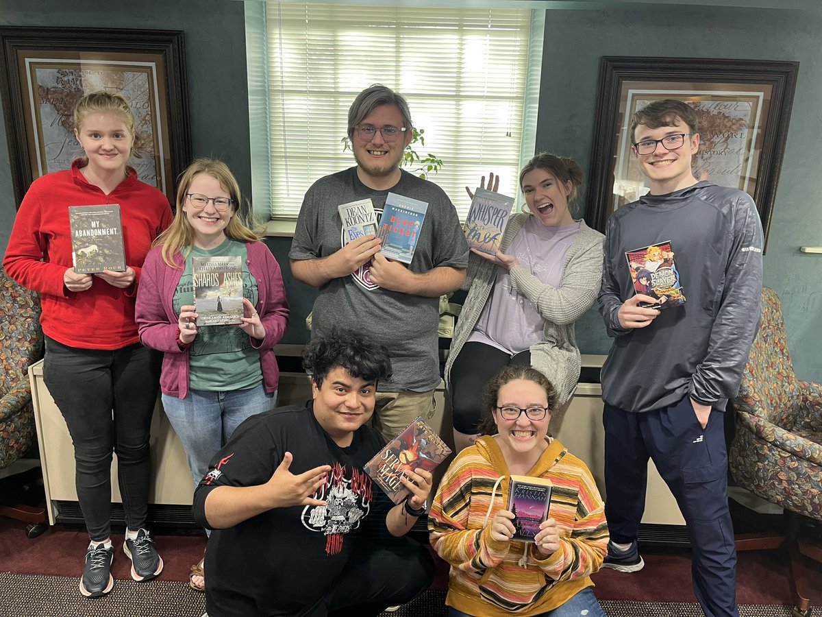 And that’s a wrap on book club for this semester! Had a great time at our party with a book exchange, games and snacks, and we’ll see everyone in the fall—back in the library building!