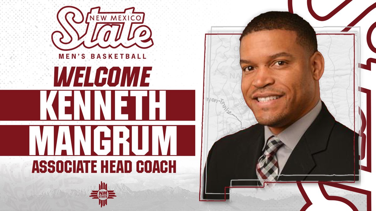 NM State MBB (@nmstatembb) on Twitter photo Got our ππΌπgrum! <a href="/CoachJHoot/">Jason Hooten</a> introduces <a href="/kmangrum/">Kenneth Mangrum</a> as the newest Aggie Associate Head Coach!π€
Welcome aboard and excited to get to work!πͺ
π° | bit.ly/3osFME3
#AggieUp Got our ππΌπgrum! <a href="/CoachJHoot/">Jason Hooten</a> introduces <a href="/kmangrum/">Kenneth Mangrum</a> as the newest Aggie Associate Head Coach!π€
Welcome aboard and excited to get to work!πͺ
π° | bit.ly/3osFME3
#AggieUp