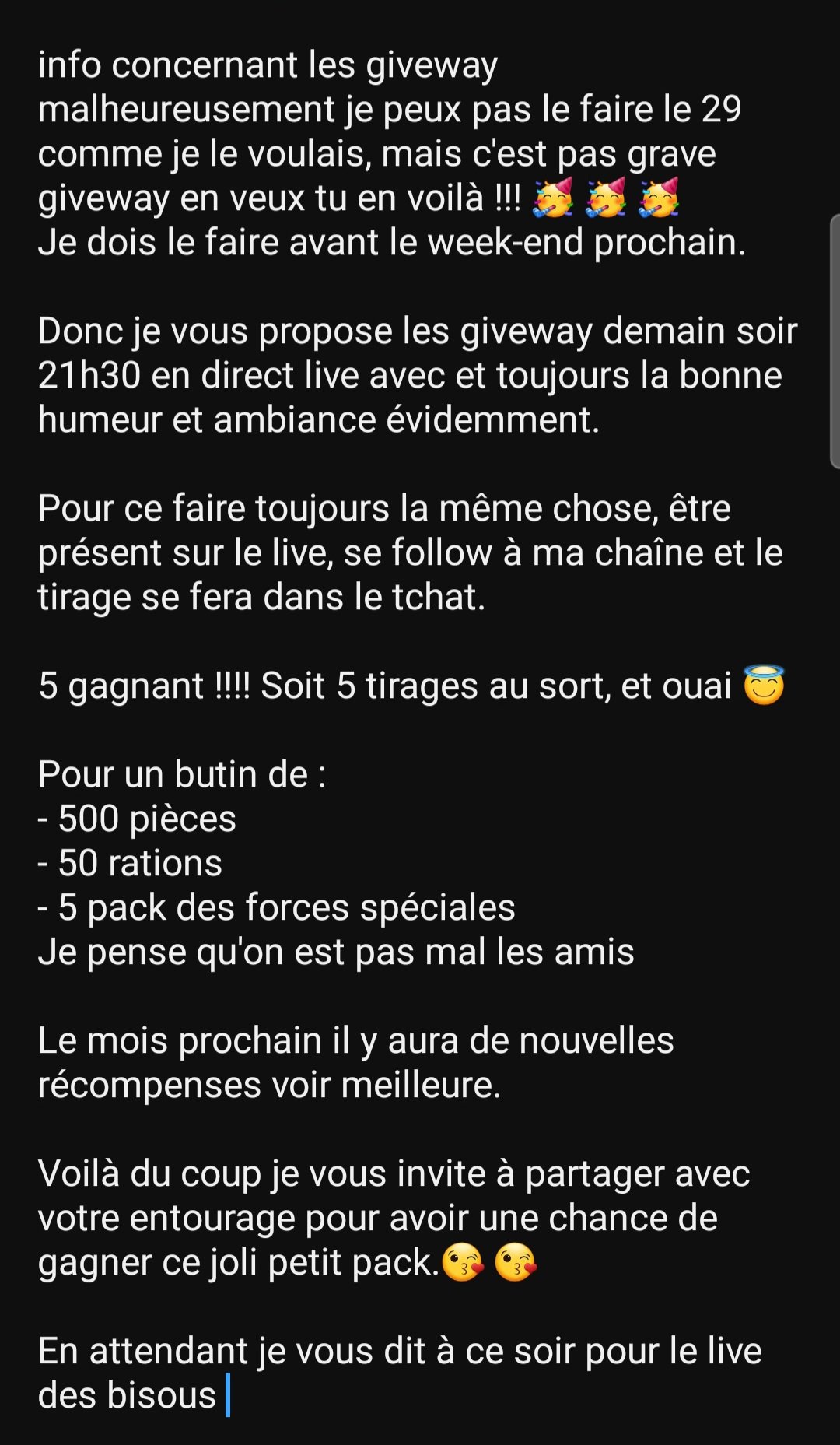 C'est la meilleure récompense que je puisse avoir : le rappeur