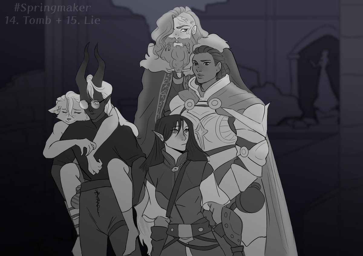 MartaEkler's tweet photo. 14. Tomb + 15. Lie
"It's okay. I'm here and I won't leave you..."

#Springmaker #PF #Pathfinder #pf_artmaker #PFanart #wrath_of_art #pathfinder_wrath_of_the_righteous #pathfinderwrathoftherighteous #wotr #pfwotr https://t.co/rIRFNaLI4d