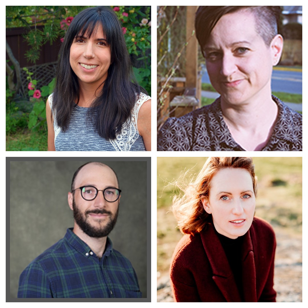 Congrats to HSD's Research Excellence Award winners! Clockwise: Gina Starblanket (@IGOV_UVic) Indigenous Research Excellence; Karen Urbanoski (@Uvic_PHSP/@UVic_CISUR) Mid-Career Research Excellence; & Early Career winners, Matt Little (@Uvic_PHSP) & Tamara Krawchenko (@uvicSPA).