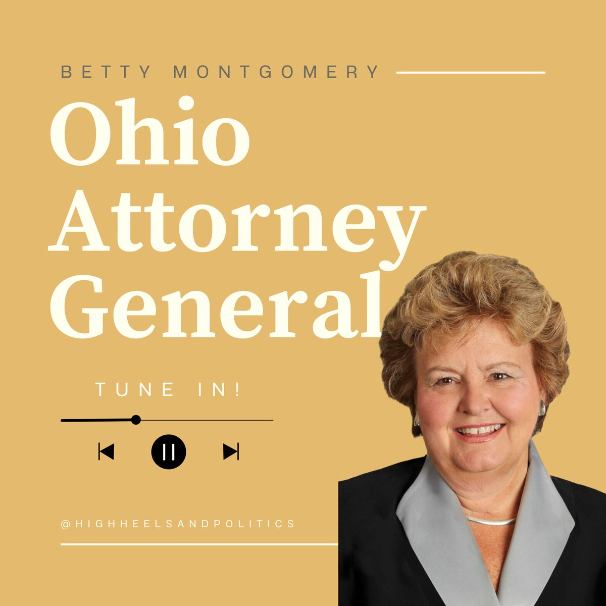 HHeels_Politics's tweet photo. How did Betty Montgomery become first woman to serve as Ohio Attorney General?  Listen to hear her incredible journey. Her success is a testament to hard work, determination and dedication to justice.  Her achievement is an inspiration! 🇺🇸 
#prosecutingattorney #ohio #leadership https://t.co/NN94fZurZr