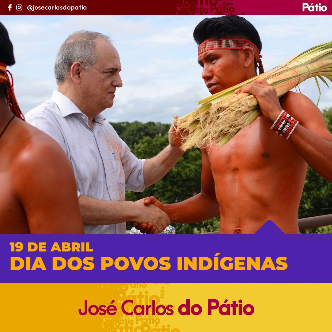 josedopatio's tweet photo. Hoje é um dia de reflexões sobre direitos dos povos originários. Temos que ter respeito e proteção aos nossos povos originários. 

Em Rondonópolis, as pautas indígenas são imprescindíveis na nossa administração, e não é somente hoje, são políticas públicas desenvolvidas há muito https://t.co/p7U5m94hek