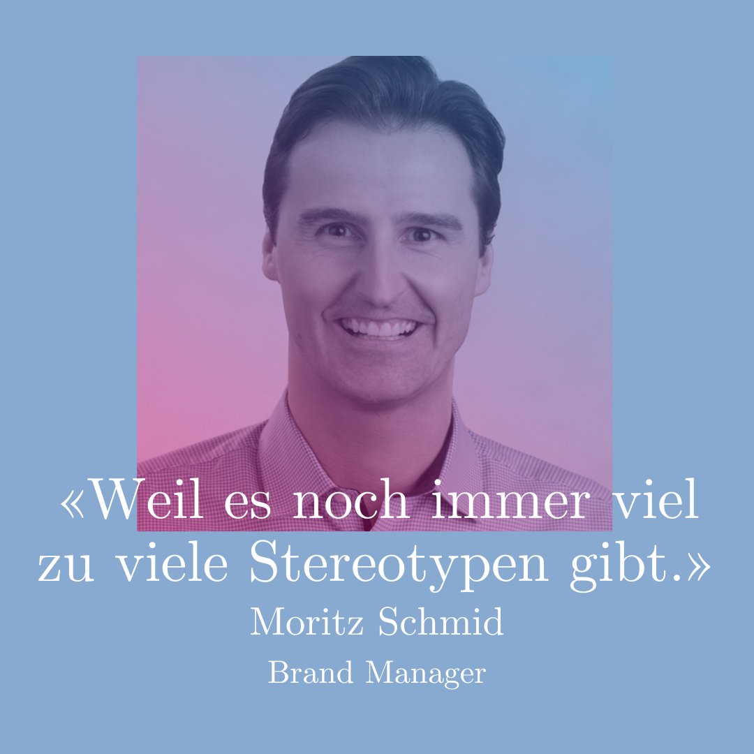 Weil es immer noch viel zu viele Stereotypen gibt.

Danke dir für dein Statement, Moritz!

Sei auch Teil unserer Community: Schicke uns dein Statement 😊 #BetterTogether #diversity #genderequality