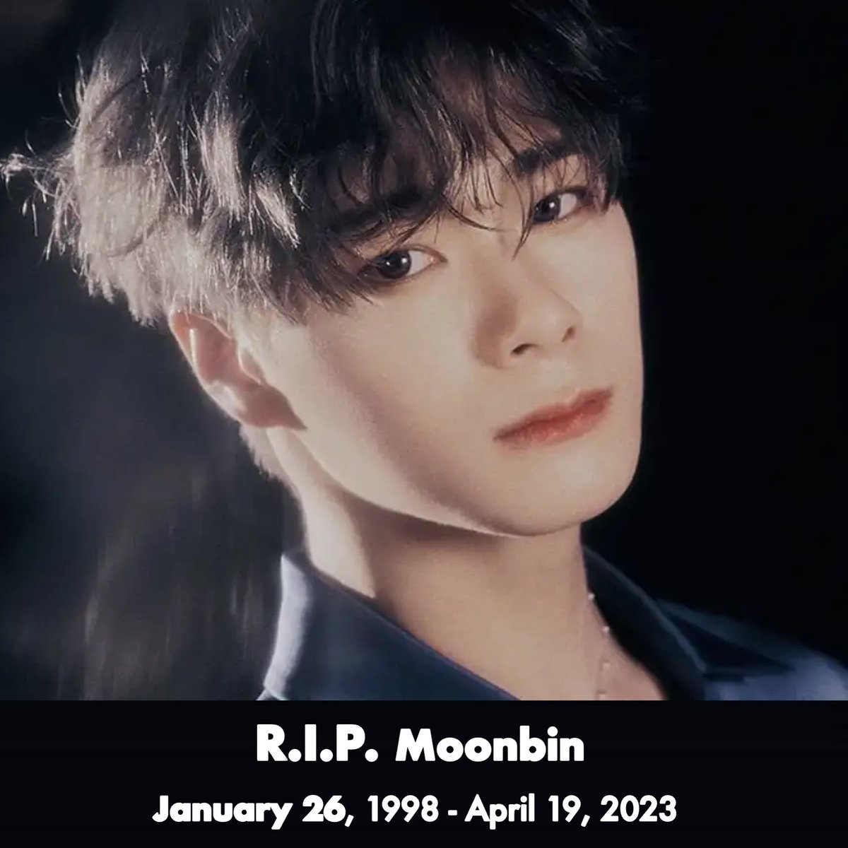 WORLDMUSICAWARD's tweet photo. Rest in Peace #MOONBIN, beloved main dancer and lead vocalist of #ASTRO, who left us at just 25 years old... Our prayers go to Moonbin's family and loved ones. 💔🌹🕯 https://t.co/q9ZbriltBm