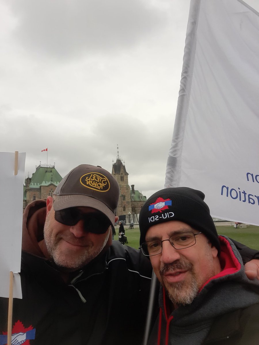In Ottawa on Parliament Hill to support our PA members.....SOLIDARITY!!!