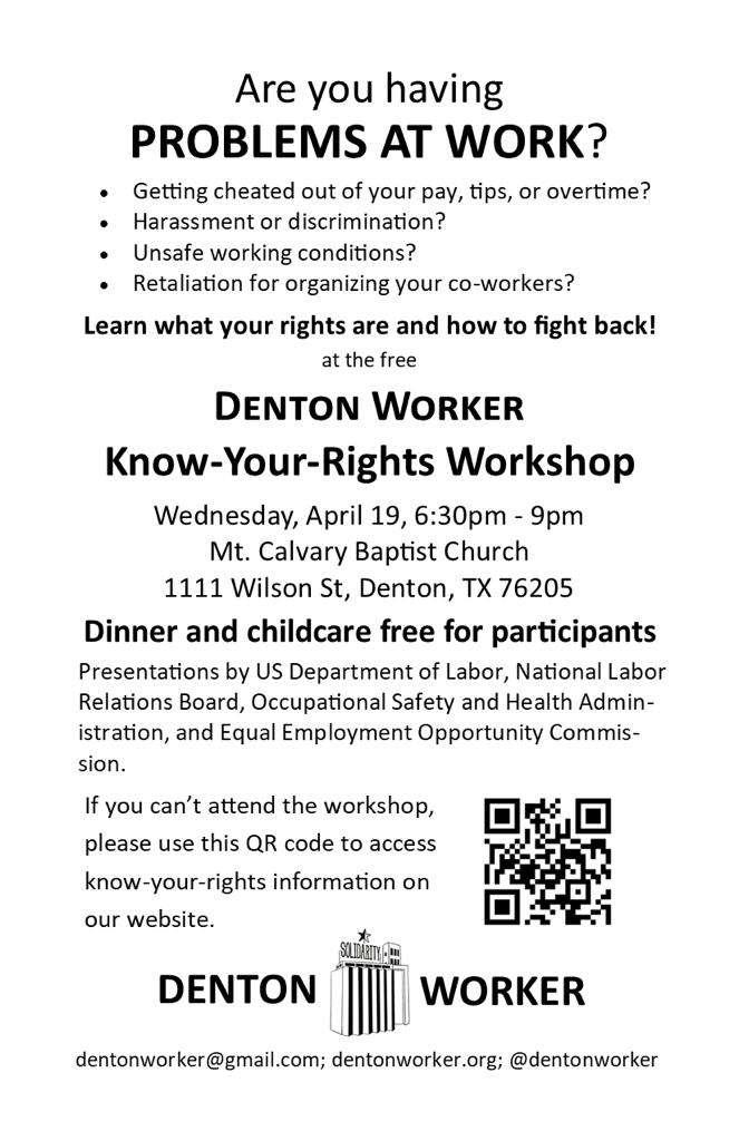 DentonCountyDSA's tweet photo. Tonight! https://t.co/KFjx8QGrpW