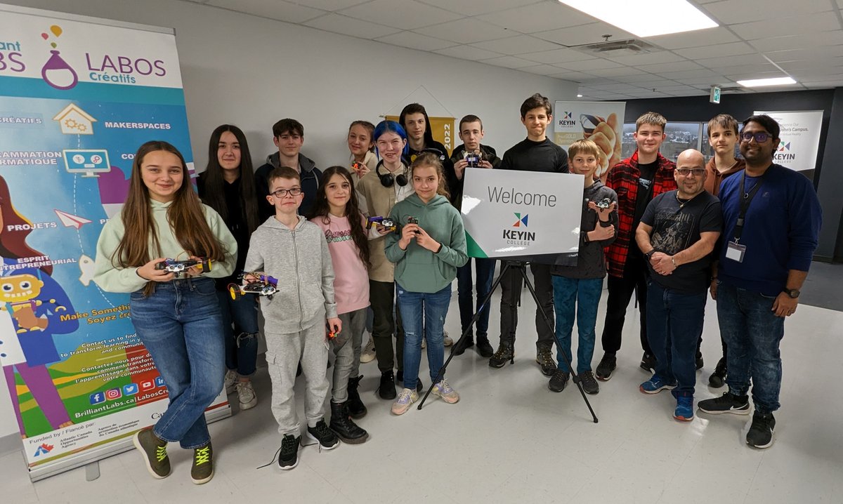 wylie_butler's tweet photo. Association of New Canadians - Day 2 of Robotics and the b.Board. Participants created an autonomous robot to navigate a racetrack. @brilliant_labs @austinkeeping @mmelee5 @mrb43 https://t.co/YqpIkxQ3uS