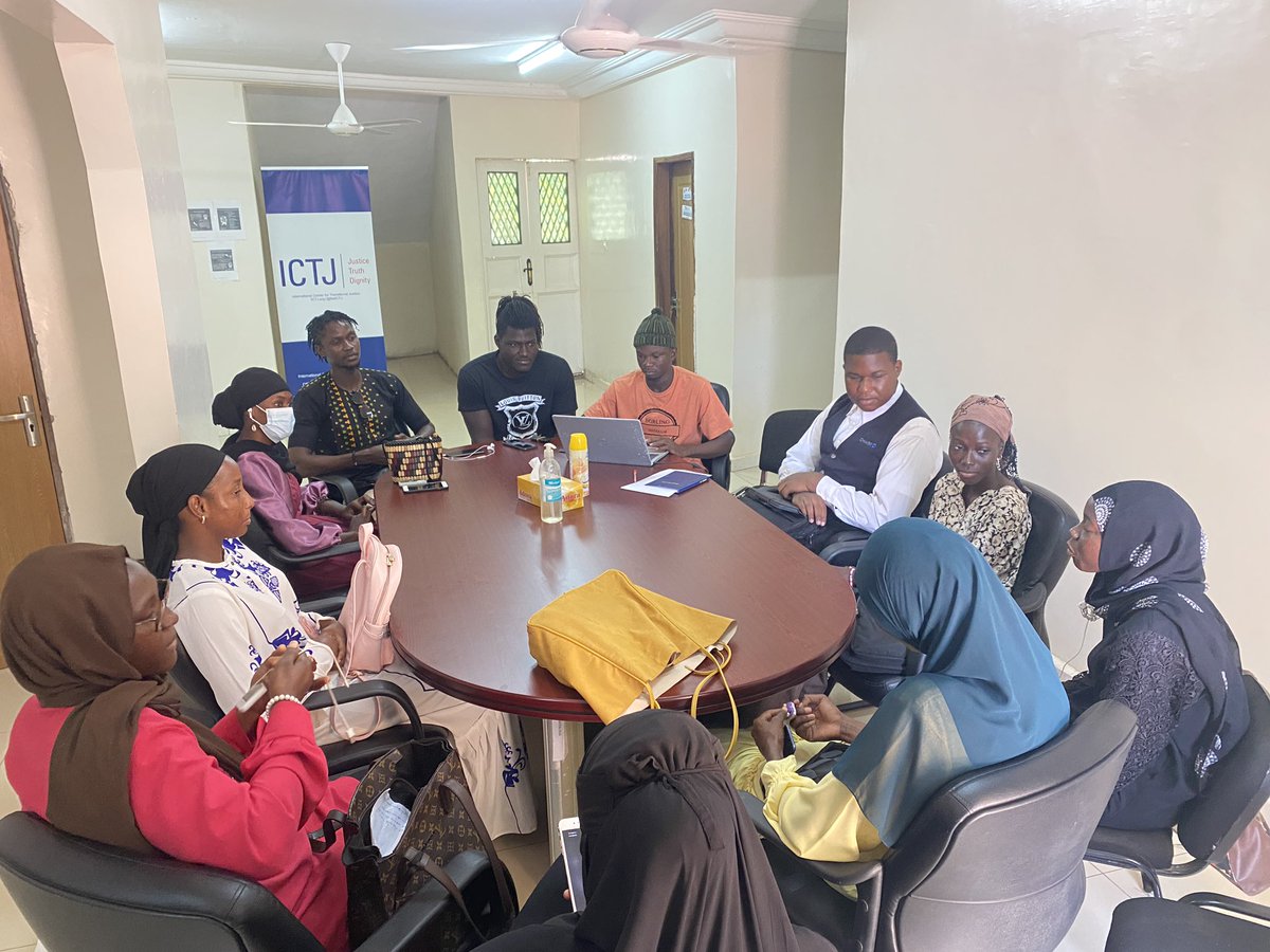 ONOV_GMB's tweet photo. #ONOV today welcomed new members to the movement, #new members met up the founding members today at #ICTJ #Gambia, new members comprise of youths from the #universityoftheGambia who are seeking to participate actively to promote #youth participation in the #tj #processes https://t.co/K3nowBqjEh