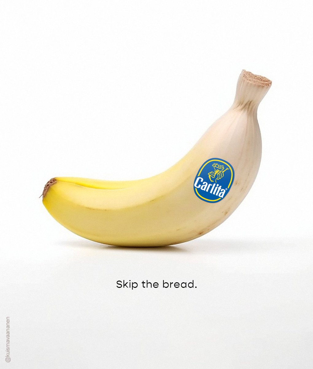 Entry 2: One Minute Brief of the Day: Create posters to advertise our brand-new invention… Banana Garlic Bread. 🍌🧄🍞   To celebrate #NationalGarlicDay & #NationalBananaDay @OneMinuteBriefs @Chiquita