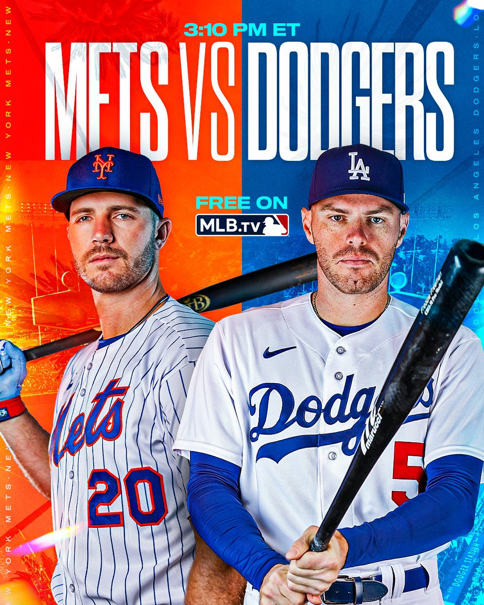MLB's tweet photo. Who will take the series?

Catch the @Mets vs. @Dodgers rubber match FREE on #MLBTV at 3:10 pm ET: https://t.co/MZyBfMjMqh https://t.co/mE1aejfiAM