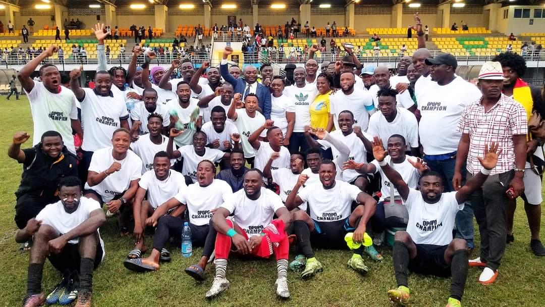 Victoria United welcome to Cameroon MTN Elite One. 
 The Limbe based club is enjoying a beautiful run in Mtn Elite two, today at the Limbe Centenary stadium they crushed Aigle Royal de Moungo 2:0
   OPOPO will be representing South West Region in the next Mtn Elite one season.