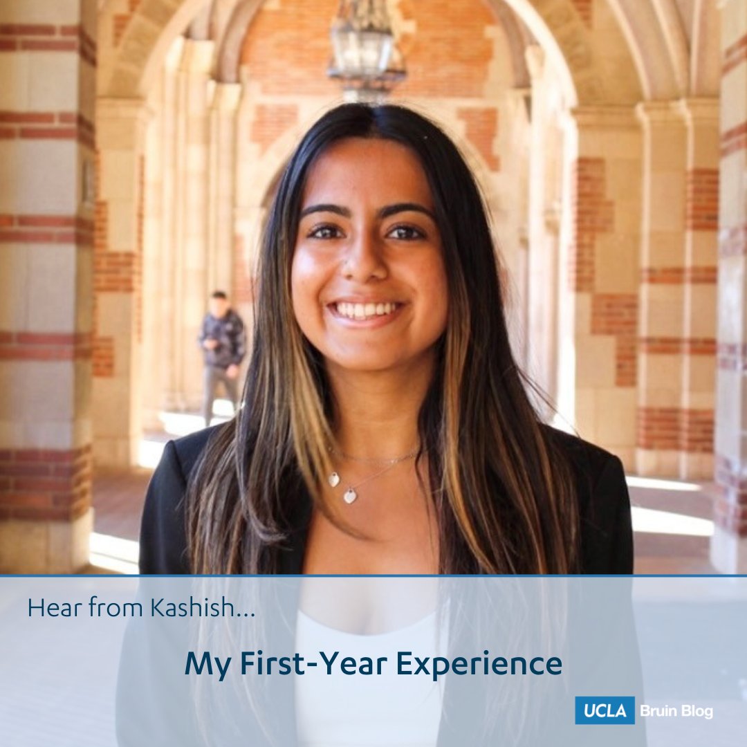 UCLAAdmission's tweet photo. Learn more about Kashish's first year experience and advice for new Bruins in today's #BruinBlog ✏️ 💻 🐻 https://t.co/4vRIkkHw3x

Hi! My name is Kash, I am a second-year double majoring in Political Science and Global Studies! https://t.co/qtr43VnpRo