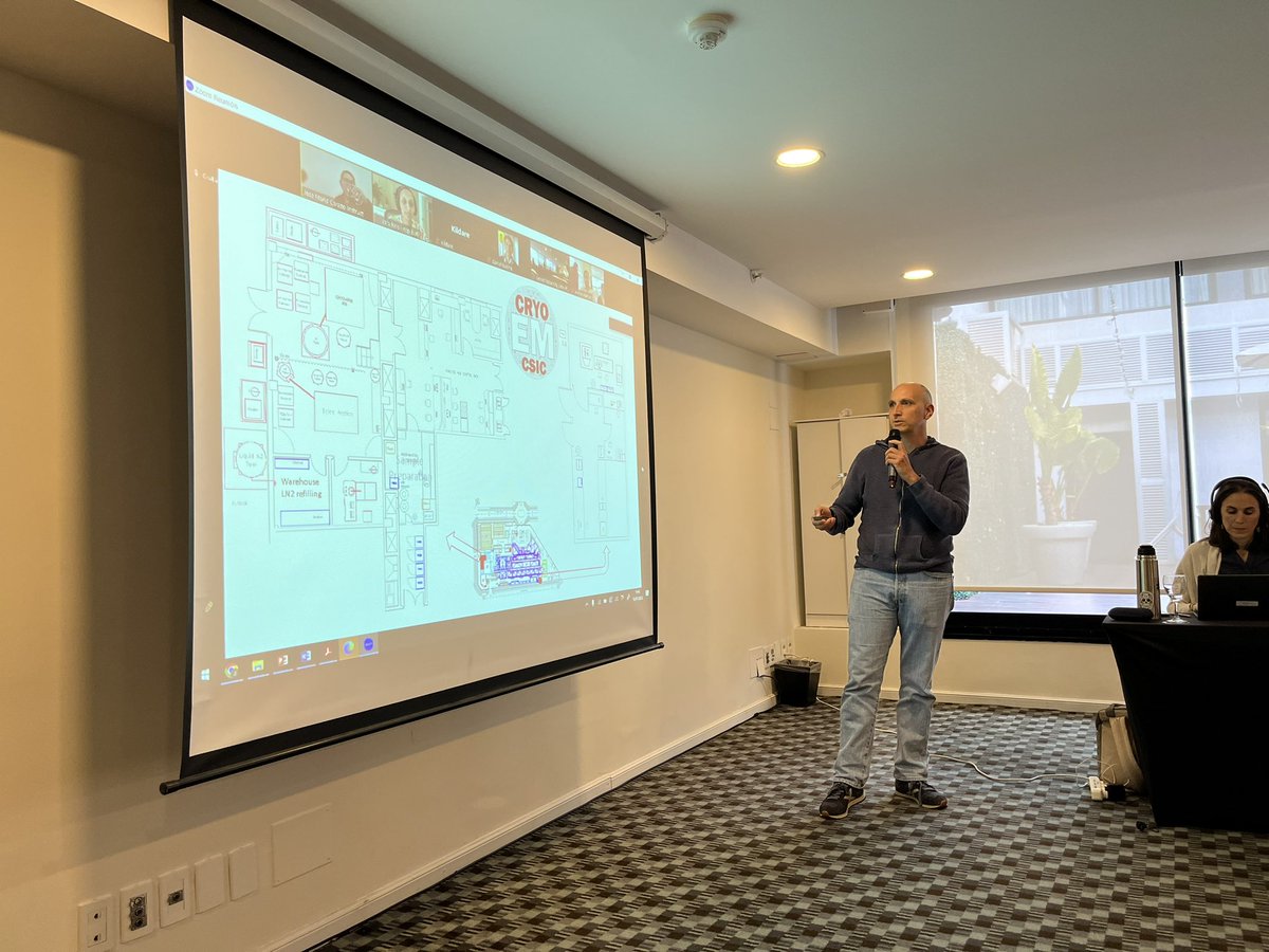 Claudia Alen Amaro (@claudialenamaro) on Twitter photo The facility <a href="/CryoemCsic/">CryoEM_CSIC</a> <a href="/instructhub/">Instruct-ERIC</a>-Spain being presented now at the kickoff meeting of the #RI_HUBs project
We are learning about each other to make best use of the coming staff exchanges The facility <a href="/CryoemCsic/">CryoEM_CSIC</a> <a href="/instructhub/">Instruct-ERIC</a>-Spain being presented now at the kickoff meeting of the #RI_HUBs project
We are learning about each other to make best use of the coming staff exchanges