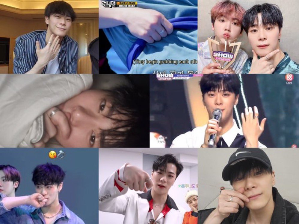 aroharoxy's tweet photo. moonbin who always wore his aroha ring close to his heart and his astro friendship ring that he never wanted to take off. https://t.co/ic9wcNnwDH