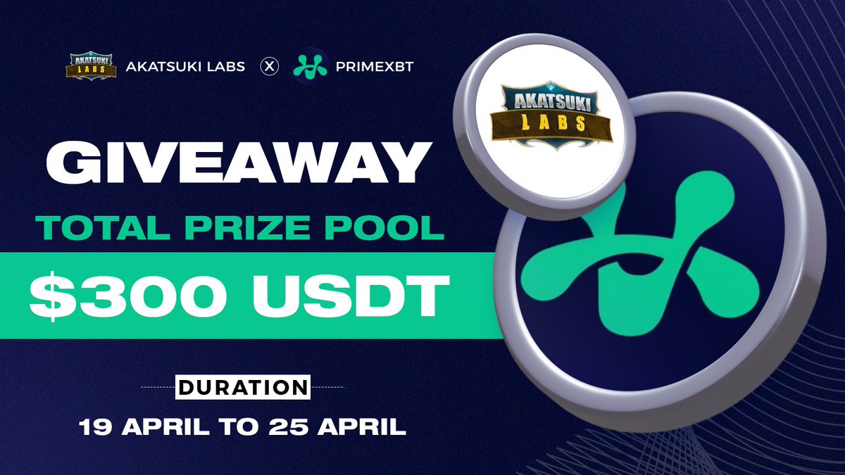 AkatsukiLabs's tweet photo. ⚔️ Akatsuki Labs x @venompad

🎁 Total Reward Pool $300 USDT

To Enter - 
1️⃣ Follow @AkatsukiLabs &amp; @venompad
2️⃣ ❤️,RT &amp; Tag 3 friends
3️⃣ Finish Gleam 👉 https://t.co/eeAwRFtD3C

⏰ 25 April
#Airdrop #AkatsukiLabs #Giveaway https://t.co/aEZ8tjtxJ6