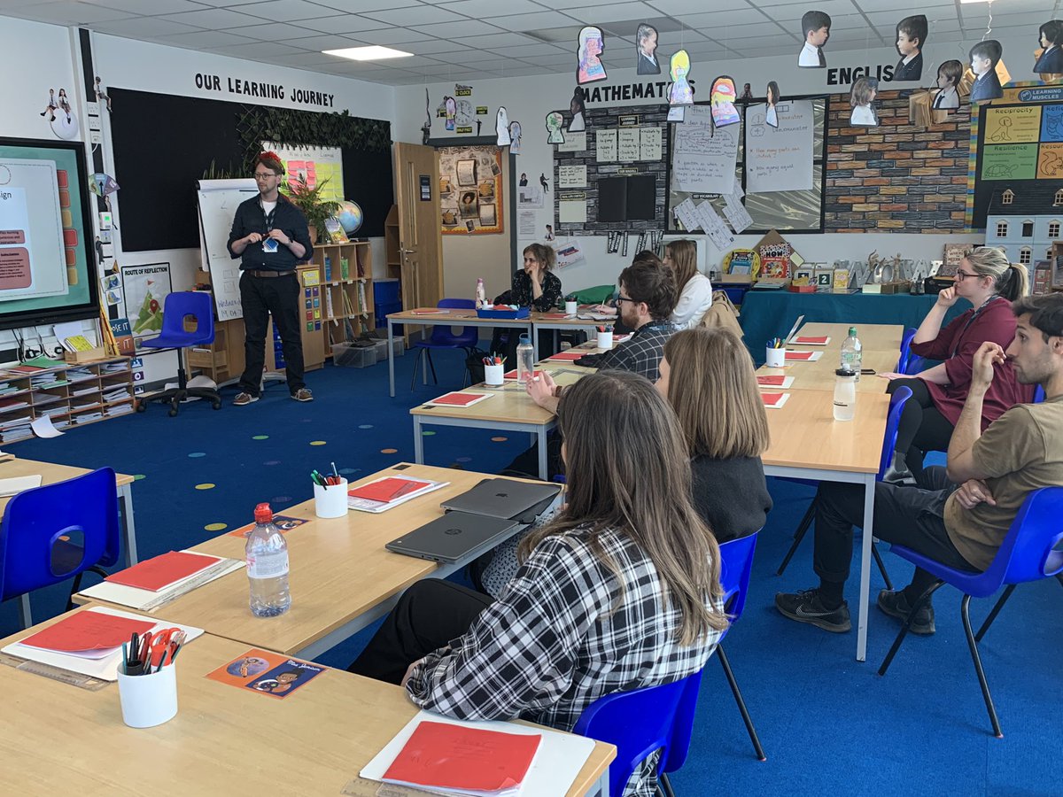 It’s not just the children who learn at WPS. Our Phase Leaders, Miss Thompson and Mr Bell delivered training to our staff about Writing. @BPETEducation