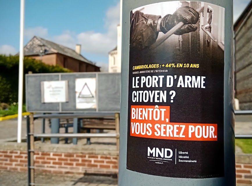 NatDem_fr's tweet photo. 🔪 Cambriolages : +44% en 10 ans.
Le #PortdArmeCitoyen ? Bientôt, vous serez pour.
💻 Adhérez en ligne et découvrez toutes nos analyses et nos propositions sur https://t.co/K7LX4exflF
#MND #DroiteAlternative #LegalizeIt #PAC https://t.co/3LwCLwSldp