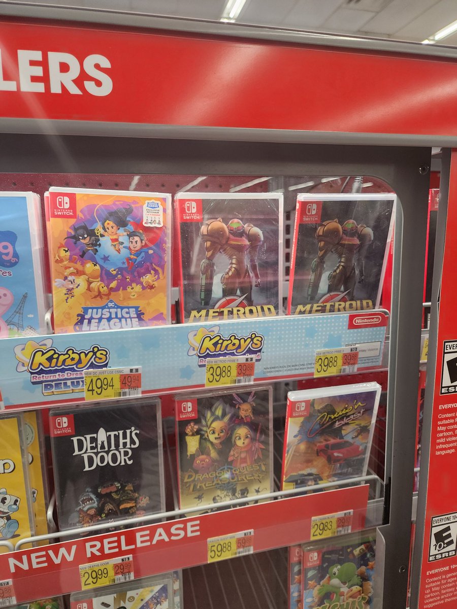 erod0222's tweet photo. Just went to Walmart today, and it's starting to feel more common to see physical #XboxSeriesX/#XboxSeriesS, #PS5, and #MetroidPrimeRemaster in stock. Also, #FuckScalpers. https://t.co/X65THtuKZv