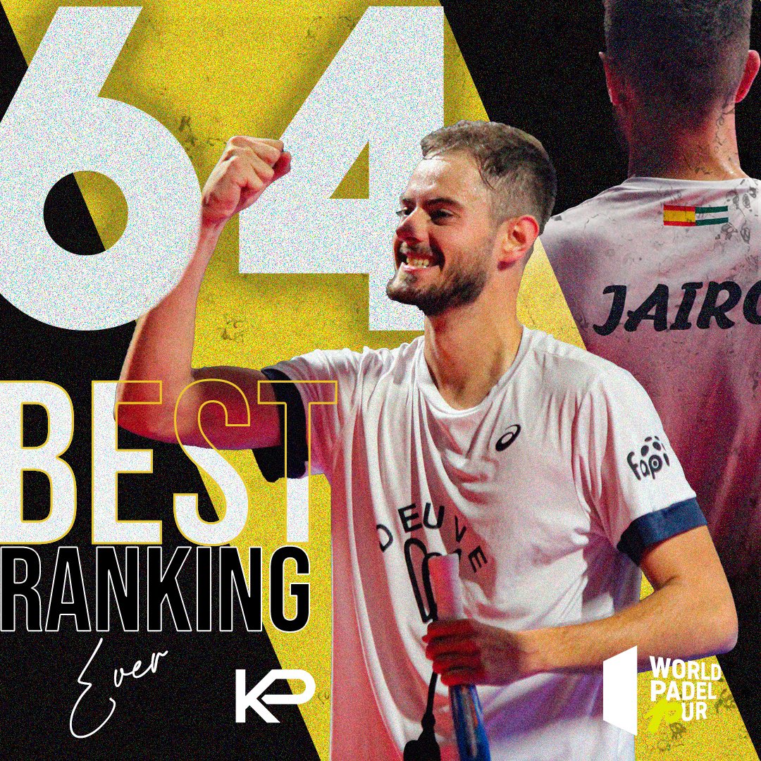 keyplayergroup's tweet image. 💥 @_jairobo01 consigue su mejor ranking en @worldpadeltour.

Alcanzando el puesto nº64, el joven malagueño se encuentra en el momento más dulce de su corta carrera.

Enhorabuena, campeón 🤩

#keyplayers