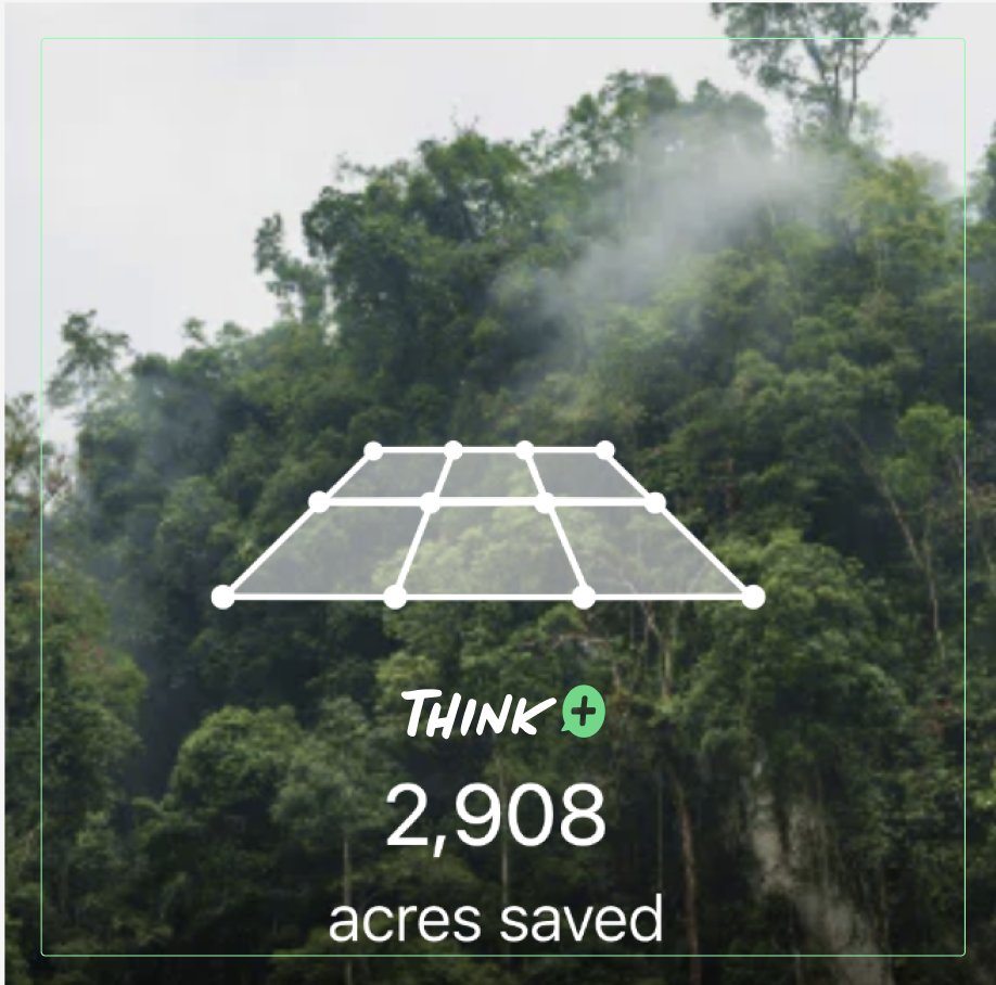 ThinkEnergyPlus's tweet photo. So far we've protected 2,908 acres. That's about 2,203 NFL football fields worth! 

#Thinkenergy #racetoprotect1milliontrees https://t.co/9V2z8H7gah
