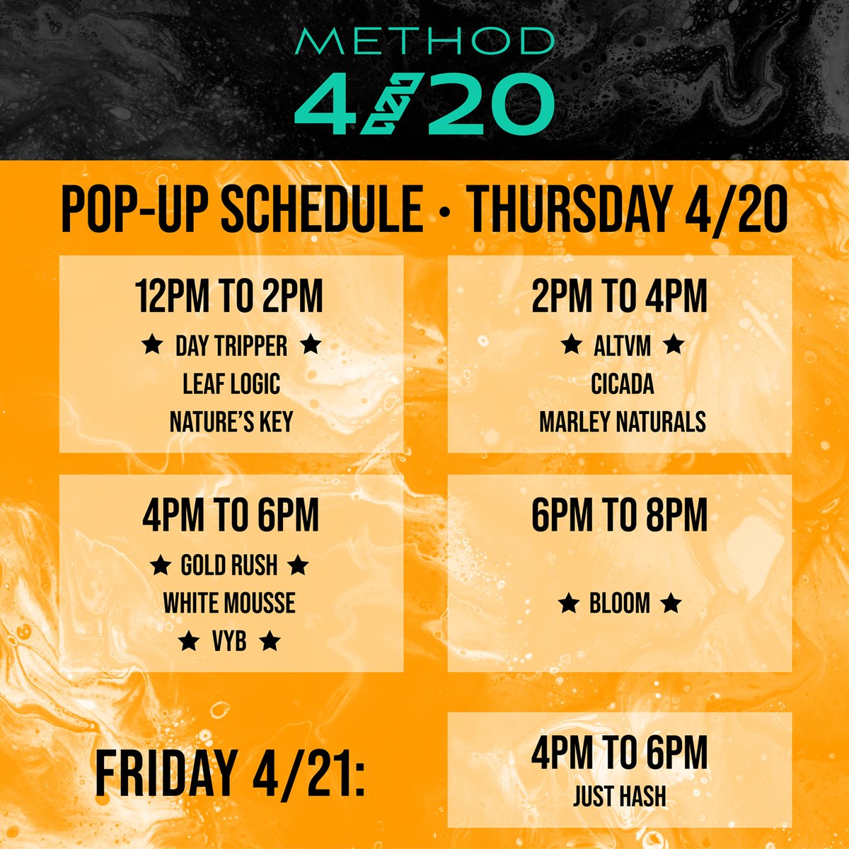 method_tulsa's tweet image. Come learn more about your favorite brands on Thursday! 🔍

Brands with stars next to their names are running specials while they're in the building. We look forward to seeing everyone tomorrow! 🎉

Never for sale online. For educational purposes only.