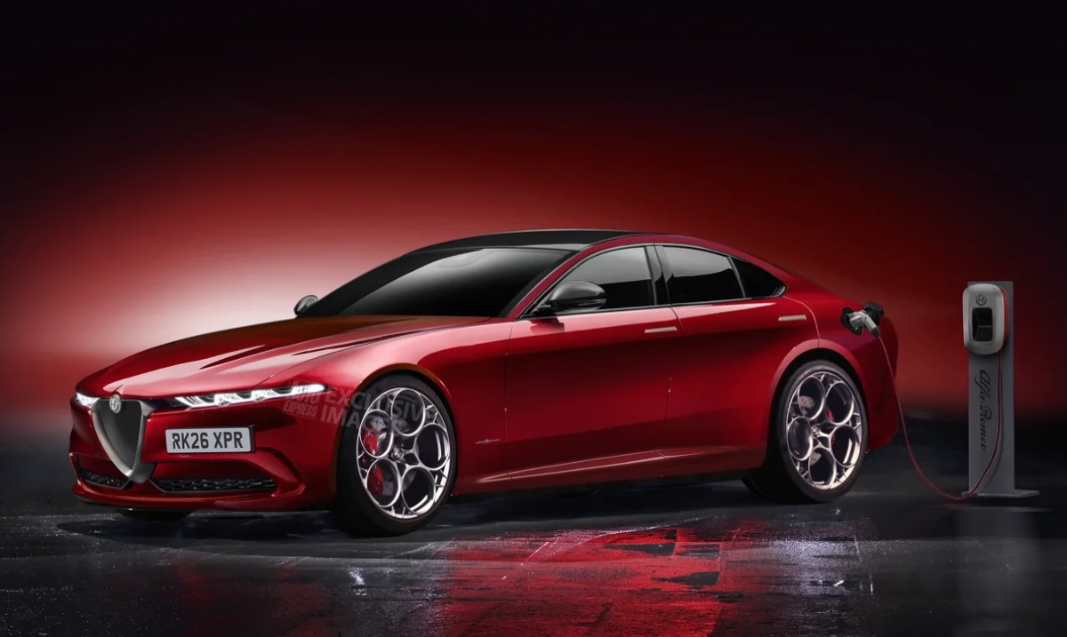 The iconic Giulia is to debut as an all-electric version, carrying up to 1,000 hp! With 435 miles of range for the Quadrifoglio trim, it is based on Maserati GranTurismo Folgore's same electrical engineering and promises superior performance! #alfaromeo #giuliaquadrifoglio #ev