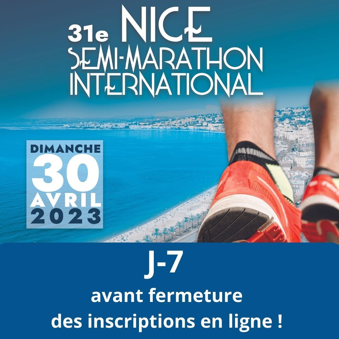 J-7🔥🔥 avant fermeture des inscriptions du <a href="/SemiMarathon06/">Nice Semi-Marathon</a>  ! Foncez ➡️nicesemimarathon.com <a href="/VilledeNice/">Ville de Nice</a> <a href="/ExploreNCA/">Explore Nice Côte d'Azur</a> <a href="/F3cotedazur/">France 3 Côte d'Azur</a> <a href="/VisitCotedazur/">Côte d'Azur France</a> <a href="/BFMCotedazur/">BFM Nice Côte d'Azur</a> <a href="/Nice_Matin/">Nice-Matin</a> <a href="/Runningconseil/">Runningconseil</a>