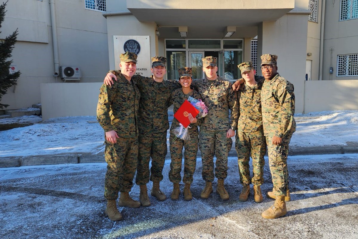 MSG_Duty's tweet photo. Each month, we highlight the #success of our Marine Security Guards around the globe. Please join us in congratulating our #Marines who were recently promoted and awarded! #MSGDuty https://t.co/EB0h9dfyo7