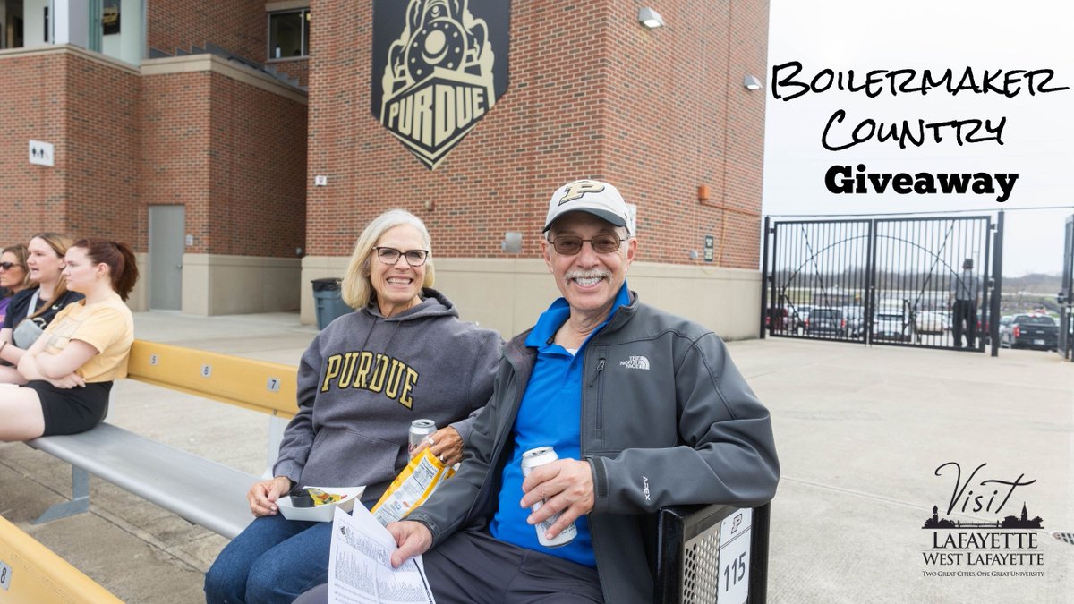 VisitHomeOfPurdue (@homeofpurdue) on Twitter photo 🚂 Boilermaker Country Giveaway! Enter today to win over $550 to dine, play and stay in Lafayette-West Lafayette, home of Purdue University!
Contest includes tickets to a <a href="/PurdueBaseball/">Purdue Baseball</a> game either May 6 or 7! ⚾
Enter today! homeofpurdue.com/blog/post/boil… 🚂 Boilermaker Country Giveaway! Enter today to win over $550 to dine, play and stay in Lafayette-West Lafayette, home of Purdue University!
Contest includes tickets to a <a href="/PurdueBaseball/">Purdue Baseball</a> game either May 6 or 7! ⚾
Enter today! homeofpurdue.com/blog/post/boil…