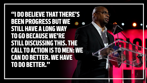 TroyVincentSr's tweet photo. #ACallToMen: This is #OURISSUE and together we can make a difference by building safe and respectful spaces where everyone is free from abuse and harassment. 

Listen to my @SportsRadioWIP episode with @RealGlenMacnow &amp; Ray Didinger: https://t.co/BFzg3l2cqI 

#SAAM2023 https://t.co/FHF0Pgq1YJ