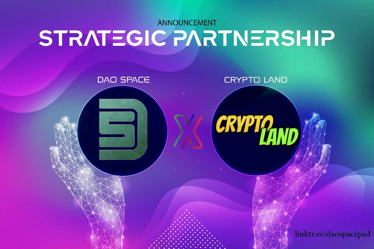 DaoSpacePad's tweet photo. @CryptoLandTurk We are pleased to announce our strategic partnership with. 

Thanks to this partnership, we will work together in the upcoming processes to provide better service to our valued investors.🤝

Being together is a beginning; staying together is progress; Working together is success.💫