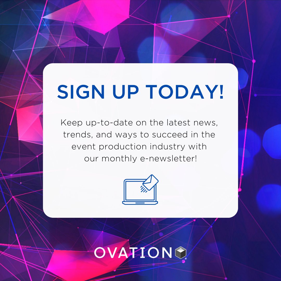 Keep up-to-date on the latest news, trends, and ways to succeed in the event production industry with our monthly newsletter! Join your peers and have great content delivered right to your inbox - hubs.ly/Q01LKx-G0