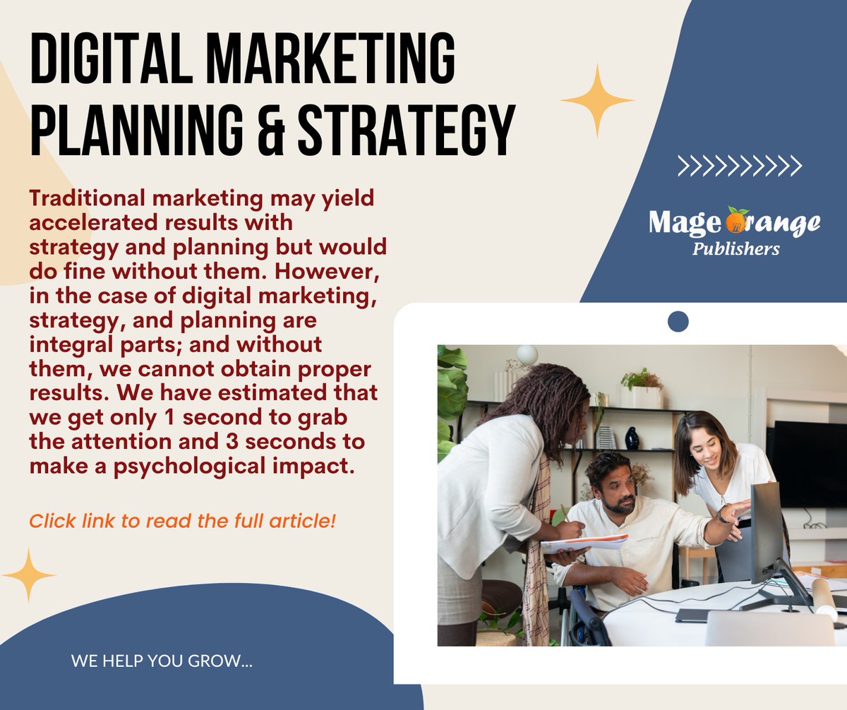 Digital Marketing Planning &amp; Strategy Development 
mageorange.org/digital-market……
| 
#MageOrange
|
|
#WritingCommunity #writerscommunity #Writers #Authors #poetrycommunity #poets #ReadingCommunity #KindleUnlimited
