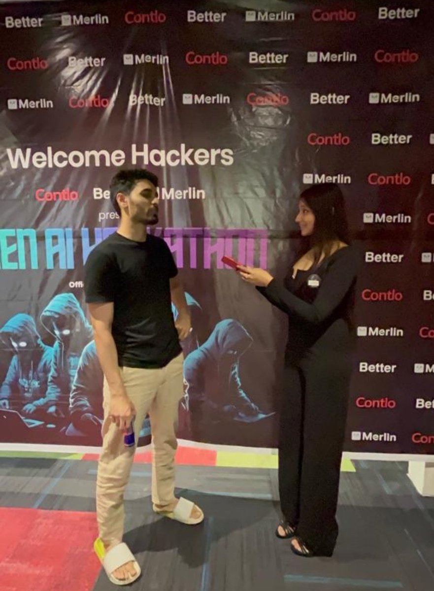 ViNay37bv's tweet photo. I recently attended a hackathon event and guess who was there? @VarunMayya, the famous YouTuber! Sadly, I had to miss the opportunity to meet him due to my busy project presentation.
#GenAIhack #generativeai #hackathon #ai #varunamayya
@better_capital @foyerwork @ContloHQ https://t.co/NOisbpiYPm
