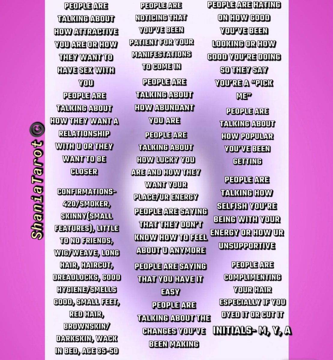shaniatarot's tweet photo. What are people saying about you now? #libra #gemini #aquarius #capricorn #virgo #pisces #leo #aries #airsigns #earthsigns #WaterSigns #firesigns #tarot #tarotreader #tarotreading #oracle #oraclereader #oraclereading #intuitivereader #intuitivereading #cartomancy #shaniatarot https://t.co/GLX4vxX24R