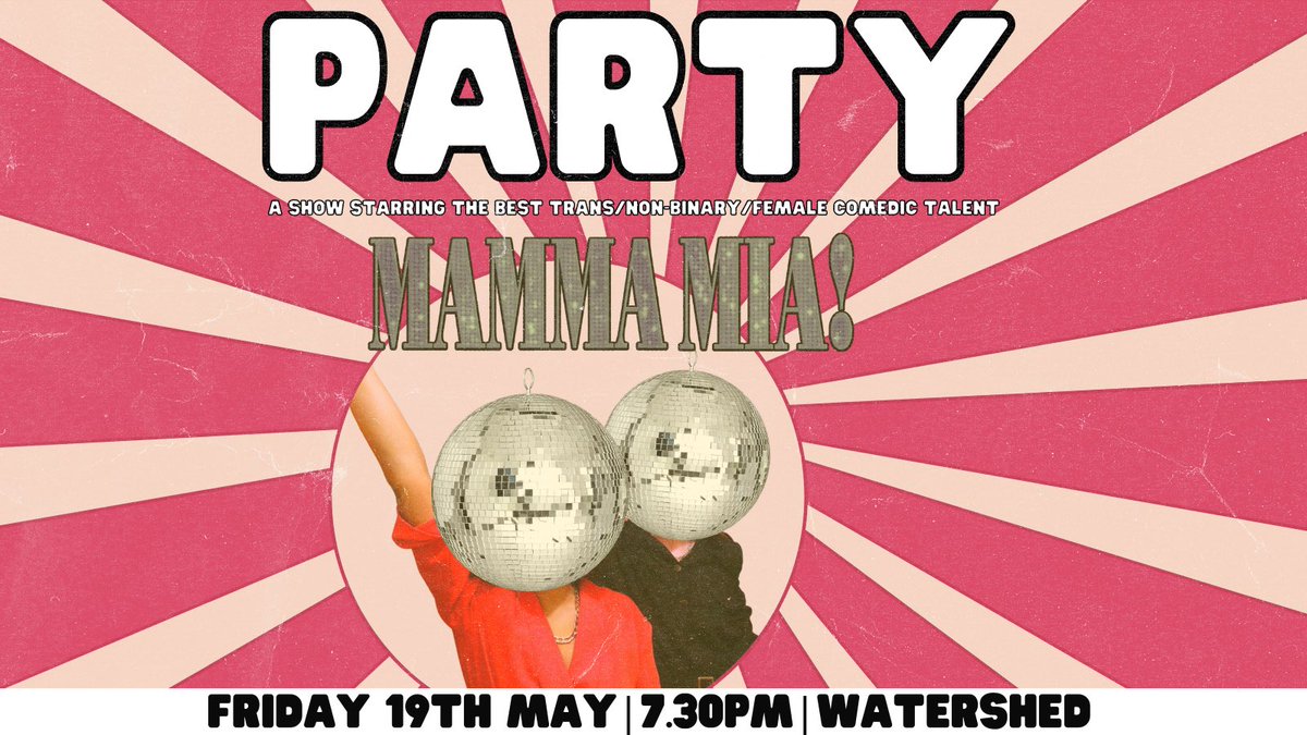 ScrapqueenParty's tweet photo. WHAT?!? You’re telling me Party is back??? I have not been this angry since Baz Luhrmann’s Elvis was SNUBBED at the Oscars!!!!

Friday 19th May I, Mr Disco Ball - the official Party heckler will be back at Watershed protesting this terrible show  and how it isn’t an Elvis gig. https://t.co/K7pavmaOtZ