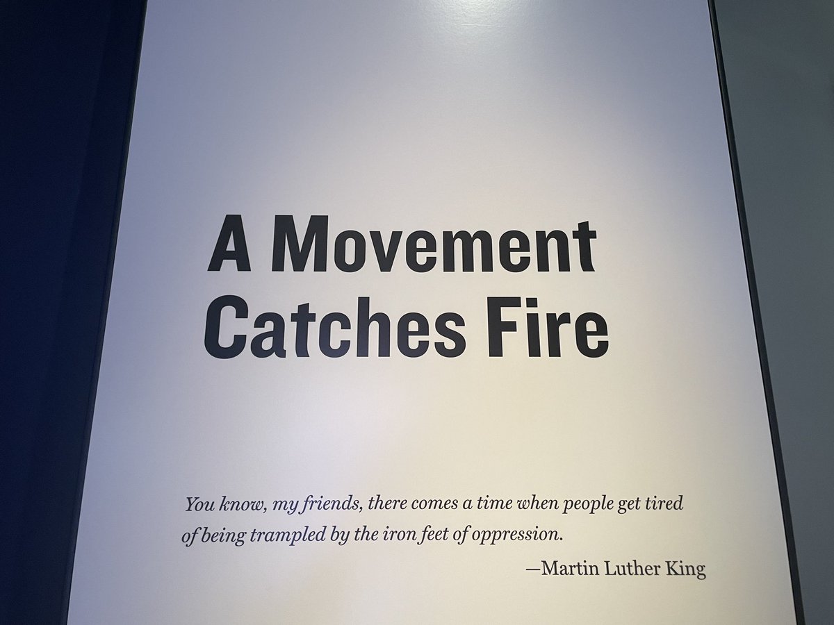 TruptiSarode1's tweet image. Had an hour before my flight to squeeze a visit to the National Center for Civil and Human Rights. So glad I did!